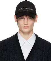 Embroidery baseball cap One size Black