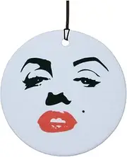 Marilyn Monroe Retro Car Air Freshener (Famous Celebrity Stars Icons/Fun Xmas Christmas Stocking Filler/Secret Santa/Novelty Scented Gift)