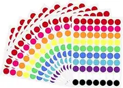 700 PCS Dot Stickers 3/4 Inch Color Coding Labels Round Colored Dot Stickers, 10 Assorted Color Colorful Coding Label Circle Sticker for Toddler Office Student Classroom, 70 Labels/Sheet
