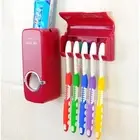 No Mess Toothpaste Dispenser With Suction Cup Mount And Toothbrush Holder