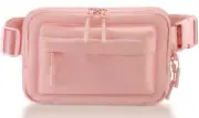 Valentines Day Gifts for Her, Lightweight Fanny Pack for Women, Crossbody Pink