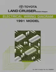 1991 Toyota Land Cruiser Wiring Diagrams Schematics Layout Factory OEM