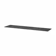 BESTÅ top panel, marble effect/black, 180x42 cm
