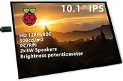 10.1 Inch 1280x800 Touchscreen Monitor HDMI Capacitive LCD Display Speaker for RPI 4B 3B+ 3B 3A+ 2B B+