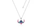 Couture Kingdom Disney Lilo & Stitch Enamel Necklace Pendant 47cm Silver
