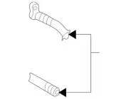 Genuine Volkswagen AC Hoses 1J0-820-721-BP