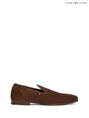 Tommy Hilfiger Brown Suede Flexible Loafers (W59164) | $323