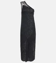 [Rick Owens] Rick Owens Hydra one-shoulder midi dress AU 12 black