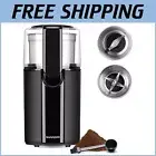 Versatile Electric Grinder for Coffee, Spices & Herbs - 2-in-1 Grinding Solution