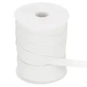 55 Yards Double Fold Satin Bias Tape 1/2 Inch Bias Binding Tape, Light White