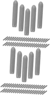 [Zerodeko] 300 Pcs Dishwasher Protection Cap Dishwasher End Caps Universal Dishwasher Rack Caps Dishwasher Round End Caps Dish Dryer Rack Round Tube Bolt Caps Protective Case Non-slip Pvc