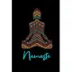 Namaste: Indian Style Meditation Lady Notebook, Journal, Diary, Planner 120 Pages Size: 6x9 in, DIN A5 with blanko pages. Perfe