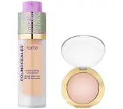 tarte Shape Tape Glow Powder & Foundcealer Foundation Sunlit/Fair Neutral New