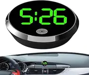 Car Vent Clocks Watch - Round Vehicle Air Vent Clocks | Portable Vehicle LED Digital Watches Clock for Car, Home, Dorm, Suvs, Auto