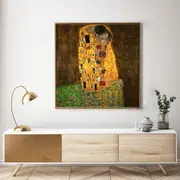 Kissing by Gustav Klimt Canvas