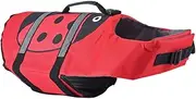 Hohopeti Red Dog Lake Jacket Floatation Jackets Boating Handle Beach with Life Clothes in Strap Flotation Reflective Medium S Swimsuit Enhanced Whales- Canoeing Dogs Small Preserver