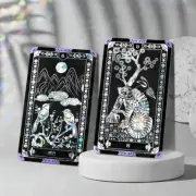 Korean Holographic Najeonchilgi Tarot Deck 78pcs The Shining Tarot Lacquerware