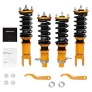 [MaXpeedingrods] Compatible for Honda Civic 1996-2000 EK Adjustable Shock Absorber Coilovers Coilover Kit Lowering Kit