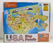 Ingenio USA Map Puzzle English and Spanish 64 Pieces