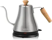 27Oz Melior Gooseneck Electric Water Kettle, Pour over Coffee & Tea, Brushed Sta