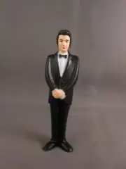 Rare Vtg 3 1/2" Groom Groomsmen Figure w/ Black Tux Tuxedo