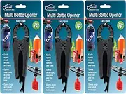 Multi Bottle Opener - Beer Bottle Opener, Beer Opener, Soda Can Opener Manual, Jar Opener, Nail Polish Opener - Multiopener for Bottles, Jars, Cans, Good for Arthritis or Weak Hands