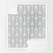 White Arrows Throw Blanket