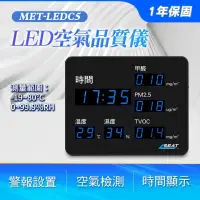 在飛比找momo購物網優惠-【工具王】LED空氣品質儀 空氣品質監測器 甲醛檢測 溫溼度