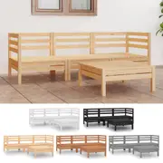 Solid Wood Pine Garden Lounge Set 4 Piece Patio Furniture Multi Colours vidaXL