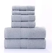 JSEIAJB Bath Towel Set Soft Cotton Highly Absorbent Bath Towels(Gray)