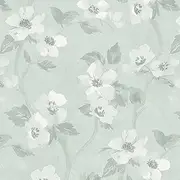 Naphite Green Floral Peel and Stick Wallpaper Boho Contact Paper for Cabinets Sage Green Flower Watercolor Contact Paper Modern Self Adhesive Removable Wallpaper for Bedroom Decor 17.3inW 197inL