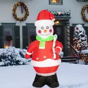 7Ft Christmas Inflatable Snowman Xmas Snowman Blow Up Yard Decor Christmas Ou...