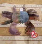 *RARE* Ty Beanie Baby w/ERRORS - "Claude" Crab - MWMT and Tag Protector