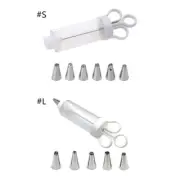 Dessert Decorating Syringe Frosting Filling Injector Set Baking Pastry Tool