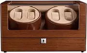 [ZLMHKZ] 4 Solt Watch Display Case Glass Top for Men Display Storage Collection Organizer Jewelry Case with Removable Pillows