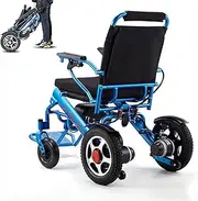 Folding Electric Powered Wheelchair, Lightweight Portable Smart Chair, Personal Mobility Scooter Wheelchair, Weighs Only 59 Lbs with Battery - Supports Up to 220 Lbs