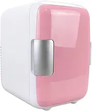 4L 12V Mini Car Cooler/Portable Car Refrigerator Camping Travel Car Cosmetic Case,Pink