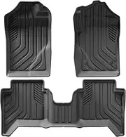 for Ranger 2024 2025 Fit 5FT 59.6Bed Car Truck Bed Mat Liner Trunk Bed Liner Black TPE 3D Floor Mats Set Car Trunk Mats(RHD 3PCS)