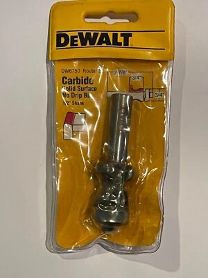 Dewalt DW6750 Solid Surface No Drip Carbide Router Bit 1/2" Shank