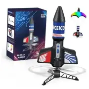 Rocket Launcher, 200 Feet of Flight Altitude, Model Rocket Kits with Launch