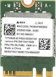Richer-R Mini Network Card,Wireless Net Card for 4.0,WiFi 433Mbs Wireless Network Card with NGFF / M2 Interface for PC Laptop Computer Accessories