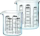 Pyrex 912S574/5046 Measuring Glass Beaker Set (2-Piece Set) Multiple Metric