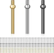 Byttlerom 108Pcs Cribbage Pegs, Reliable Iron Cribbage Pegs Tapered Design Versatile Peg Board Game Cribbage Board Pin (3 Colors)