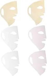 Outanaya Facial Mask Reusable Silicone Covers 6 Pack Skincare Face Mask Holders for Moisture Locking Beauty Mask Covers