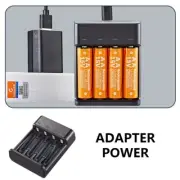 USB Lithiums Battery Charger 4 Slot for AA with Overcharge Protections