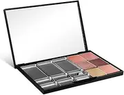 FRCOLOR Empty Magnetic Makeup Palette with Mirror Eyeshadow Palette 15 Grids Square Metal Pans for Eyeshadow Lipstick Blush Powder