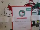 Pottery Barn Kids organic flannel Hello Kitty Holiday Christmas sheet set Queen