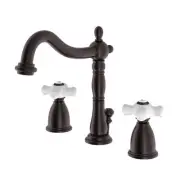 Kingston Brass KB197.PX Heritage 1.2 GPM Widespread Bathroom - Bronze