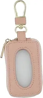 Car Key Fob Holder Zippered Pouch Compact Key Organizer for Women Elegant Design with Keyring and Hook for Handbags and Pockets