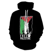 Free Palestine Flag Printing Hoodie Shirt TMW121-15 3XL